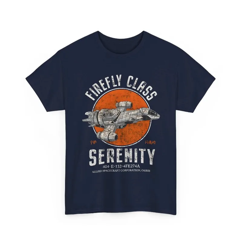 Firefly Spaceship, Space Movie, TV Drama, Men's T-shirt for Summer, New Unisex High Street Couple Outfit for 