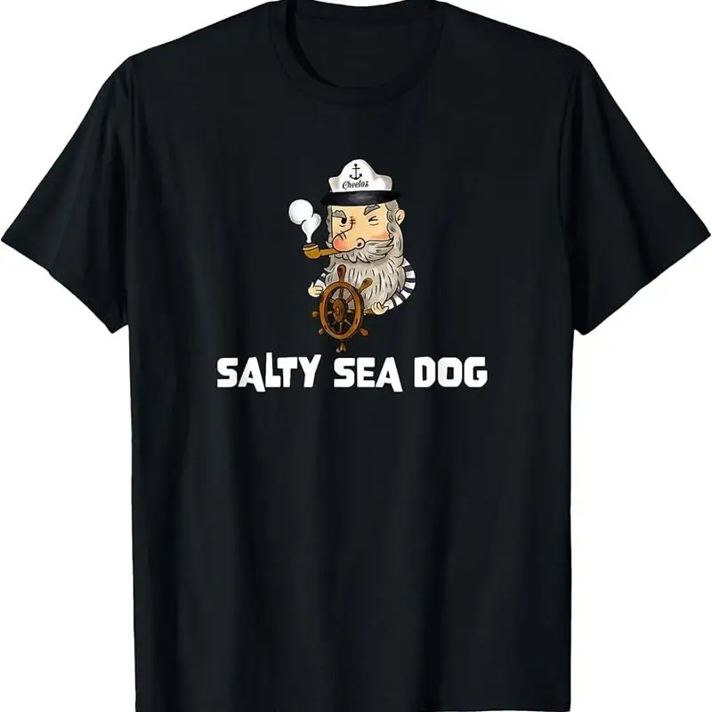 

Salty Sea Dog Funny Joke Sailor Sailing Yachting T Shirt