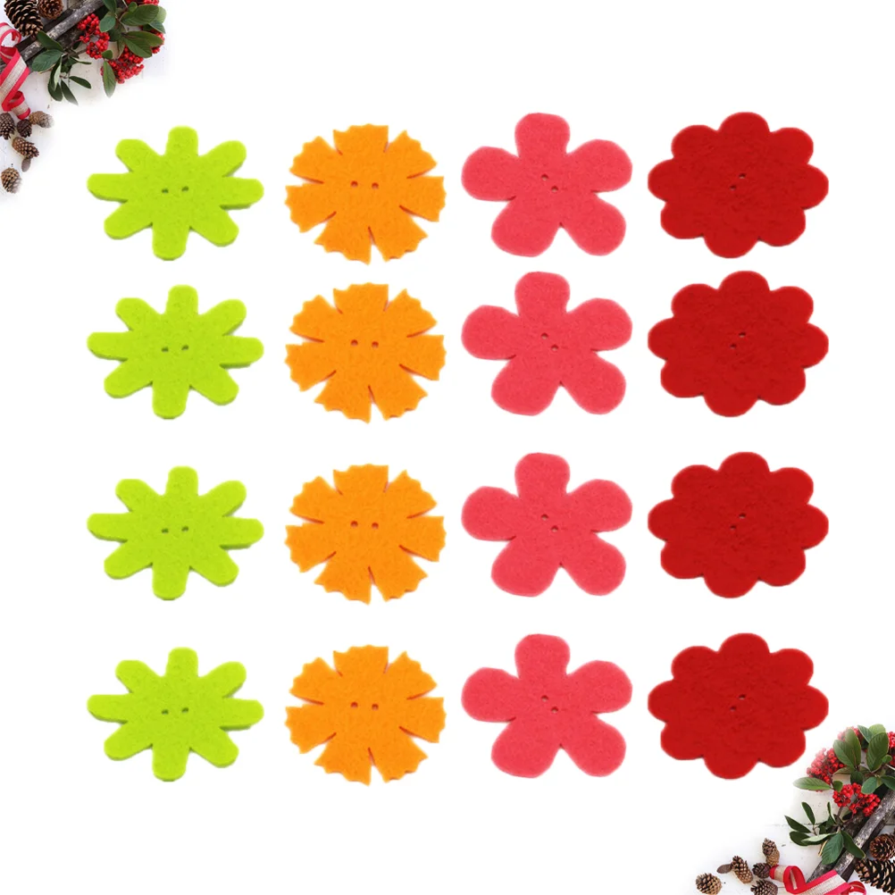 

140PCS Colorful Nonwoven Fabric Flower Embellishments for DIY Crafts Clothes Sewing Handcraft DIY flowers