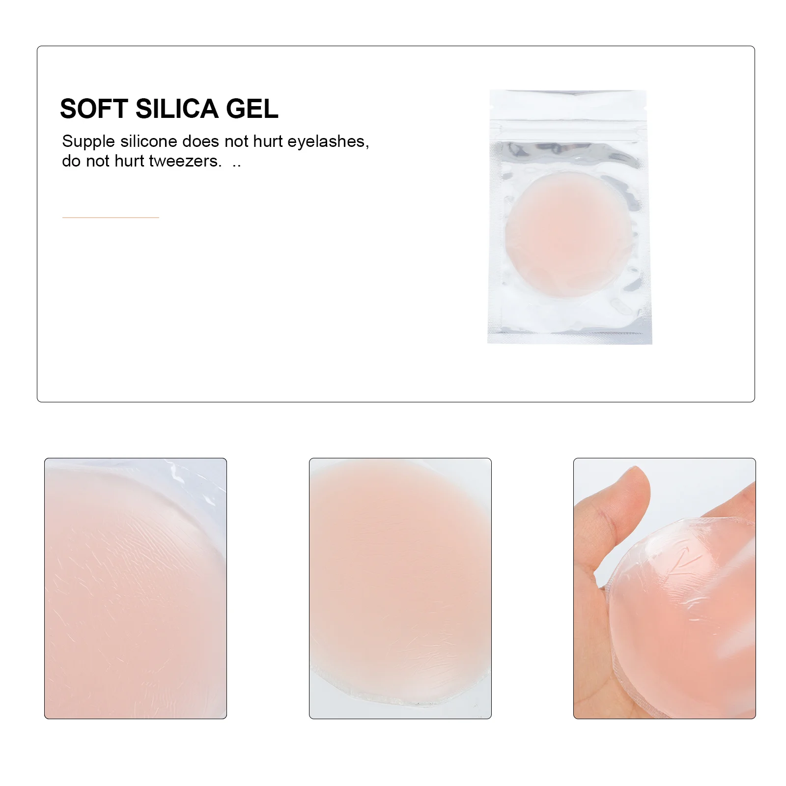 

5Pcs Silicone Eyelash Grafting Pads Compact Forehead Cushions False Lashes Pallets Eyelash Extension Supplies Forehead Pads