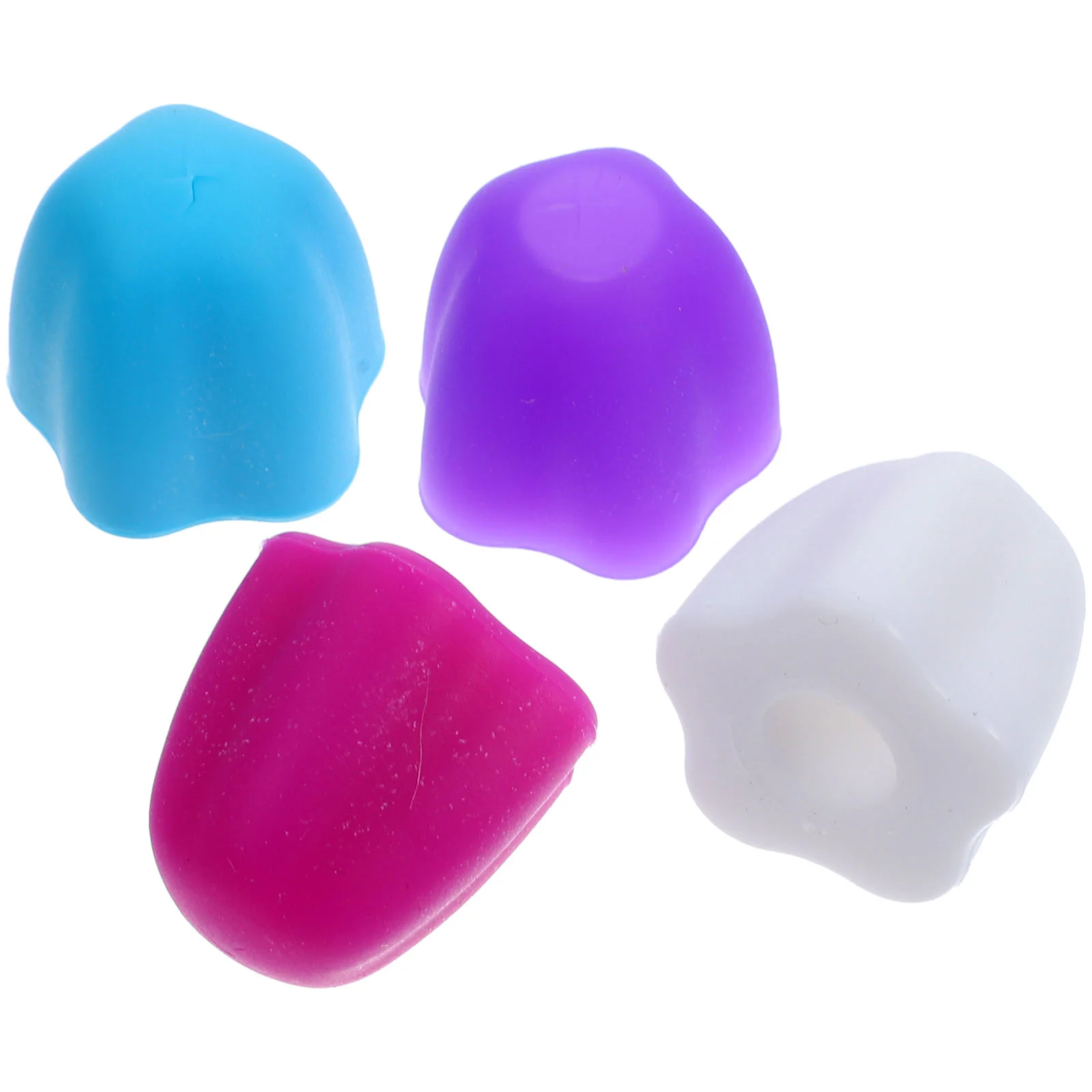 4 Pcs Toothpaste Cap Tube Squeezer Silicone Covers Dispenser Caps Food Grade Kids Multipurpose Baby for