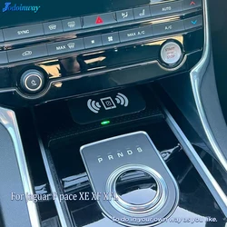 15W Car wireless charger for jaguar F pace XE XF XFL 2017 2018 2019 charging mat pad quick charge phone holder accessories