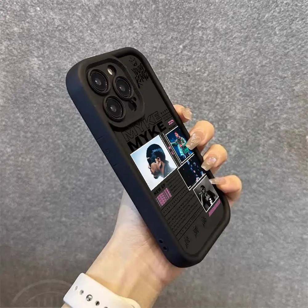 M-Myke TowerS Singer Rap Silicone Phone Case For iPhone 17 Air 17 16 15 14 13 12 11 Plus Pro Max Shockproof Soft Cover