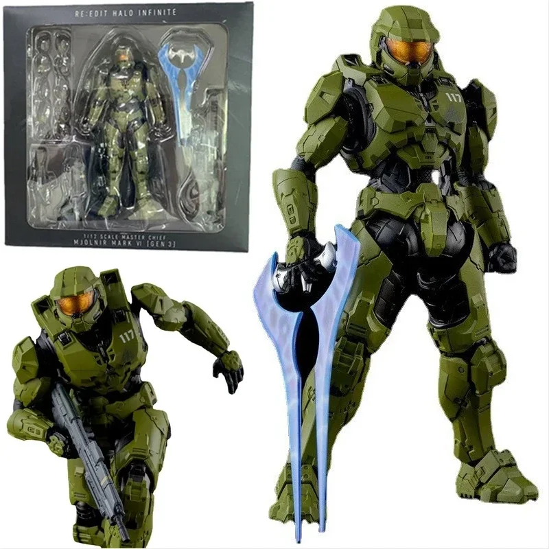 18cm Halo Infinite Master Chief Mjolnir Mk Vi 1/12 Scale 17.5cm 6\