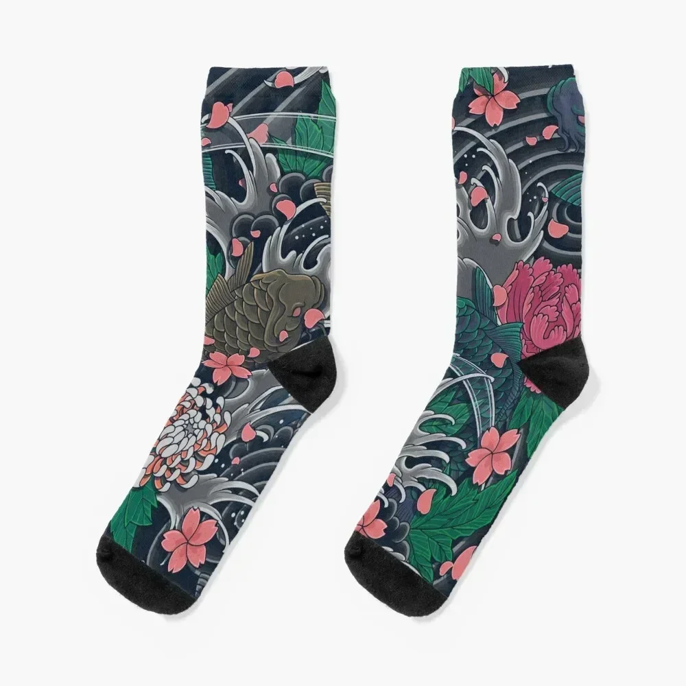 

Blossom Blizzard Socks kawaii New year's Socks Men Women's
