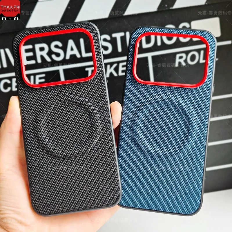 

For Nothing Phone 4a Pro Case New Style Magnetic For MagSafe Nylon PU Leather Silicone Hard Cover Fingerprint-Resistant Shell