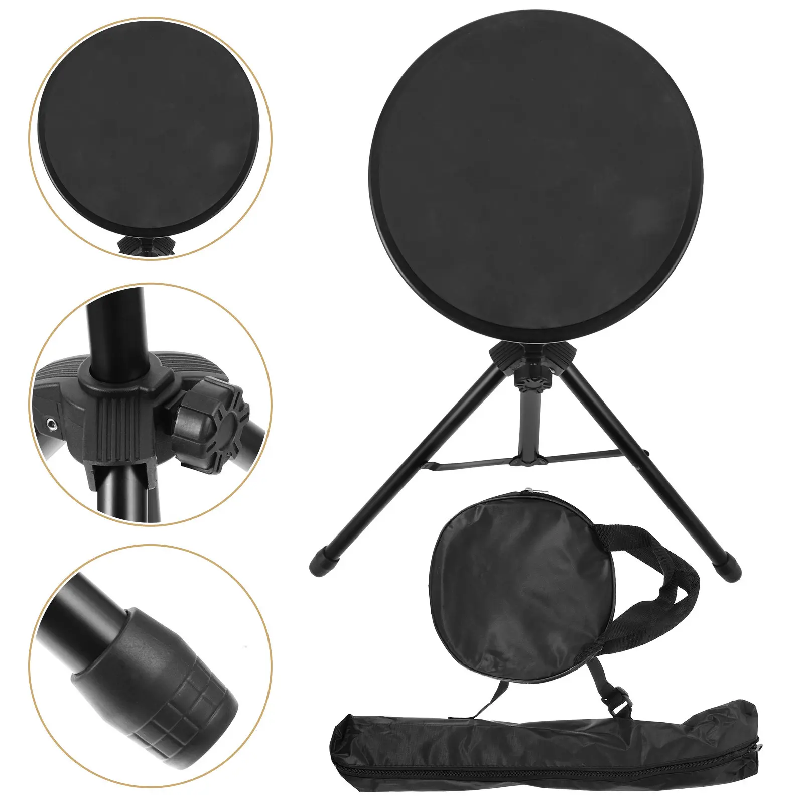 1Set Premium Silent Drum Practice Pad Robust Rubber Material Enhanced Stability Quiet Operation Suitable for Drummers of All