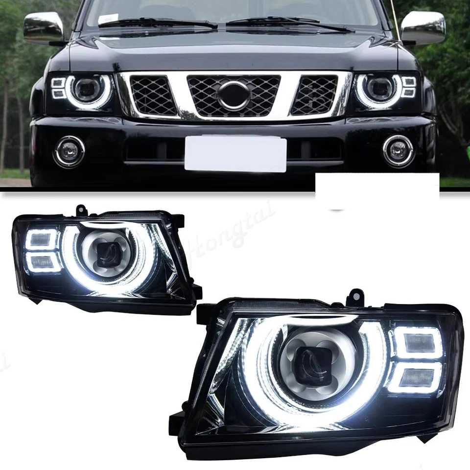 Conjunto de luz trasera para faro delantero 2005-2022 Nissan Patrol Y61 faros LED DRL señal de giro accesorios altos para automóvil
