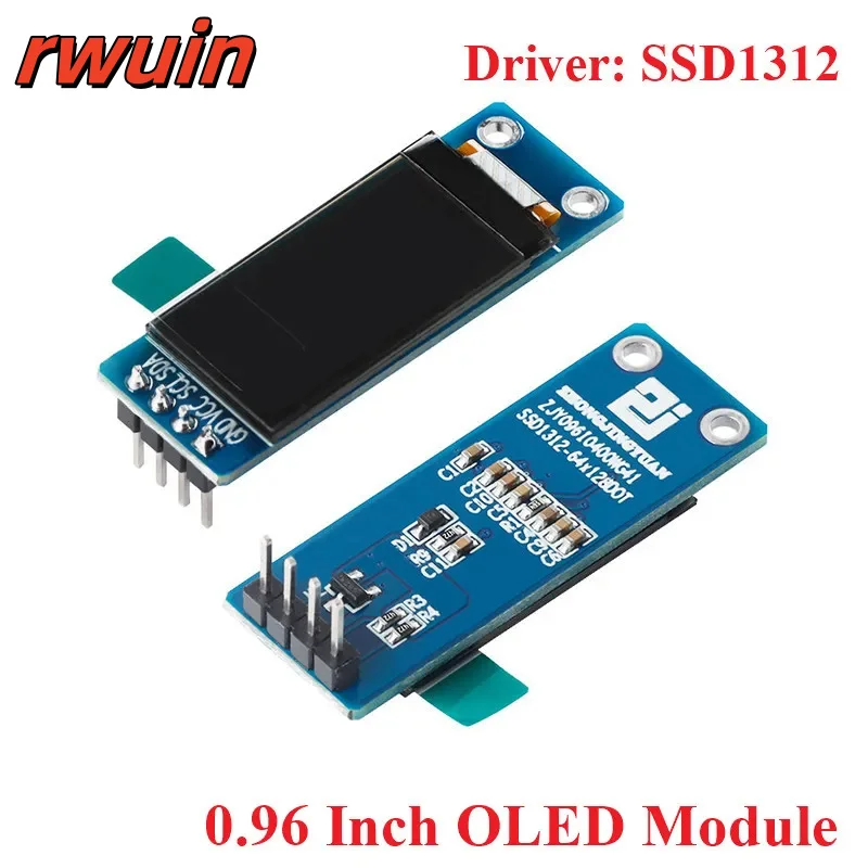 0.96 inch OLED Module 0.96" 12864 Screen White 128X64 OLED LCD LED Display Module IIC SPI Interface SSD1312 for Arduino