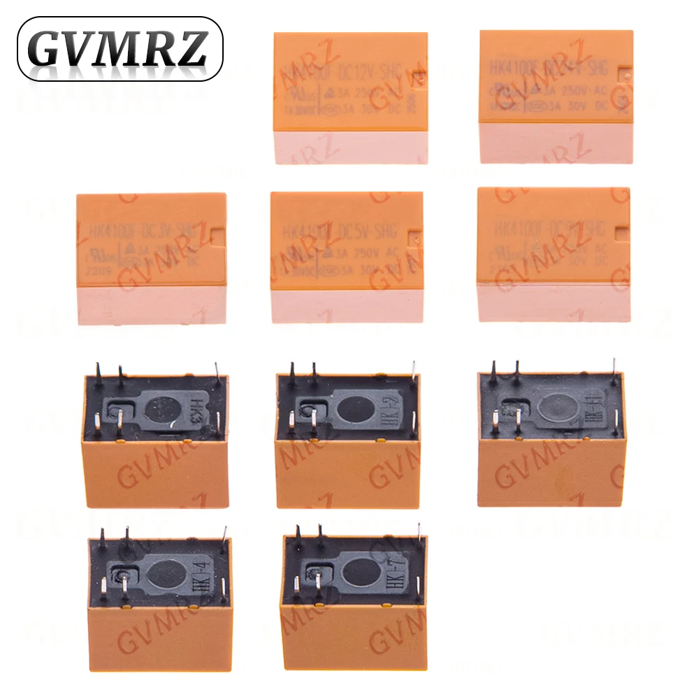 Relay  HK4100F-DC3V-SHG HK4100F-DC12V-SHG HK4100F-DC5V-SHG 6 pin 3A 3V / 5V / 9V / 12V / 24V HK4100F-DC24V-SHG