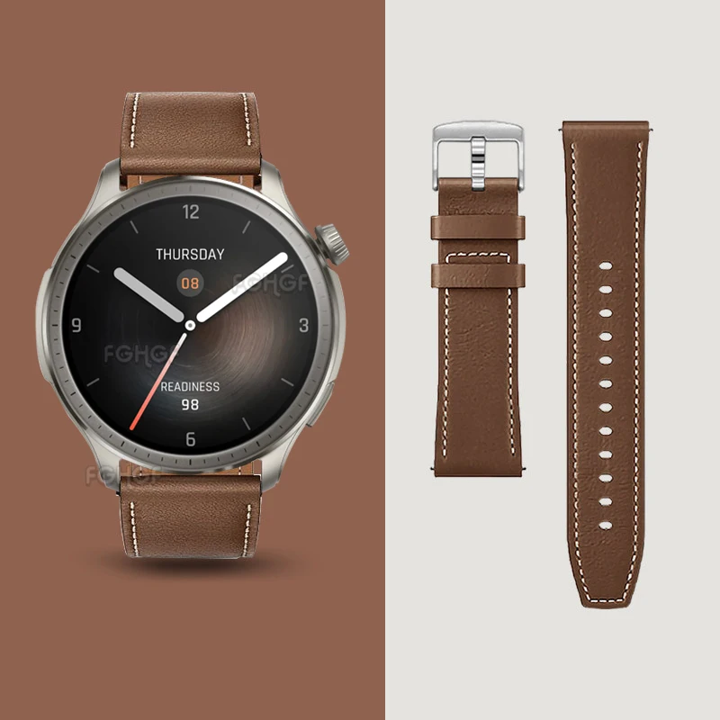 Banda Substituição para Amazfit Balance, Pulseira Couro, Pulseira Huami, Pulseira Relógio Inteligente, Pulseira Corrêa