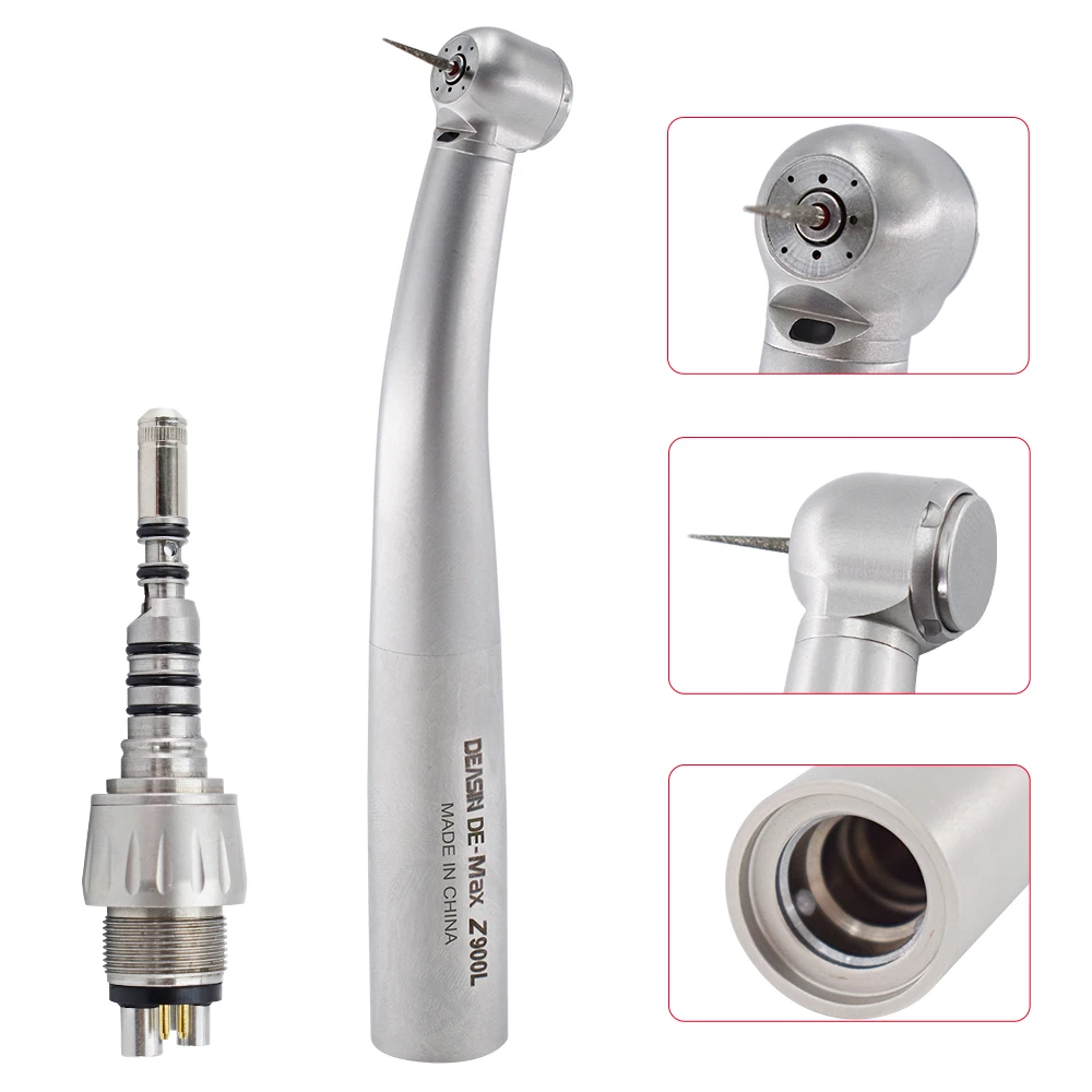 Den tal High Speed De Max Z900KL Handpiece Air Turbine Optic LED Connect 2/ 4 / 6 Holes Coupler denti stry Tools