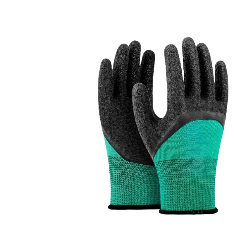 

Перчатки для макания, латексный подвесной клей, полуподвесная нескользящая, износостойкая и маслостойкая резина, промышленная страхование труда.