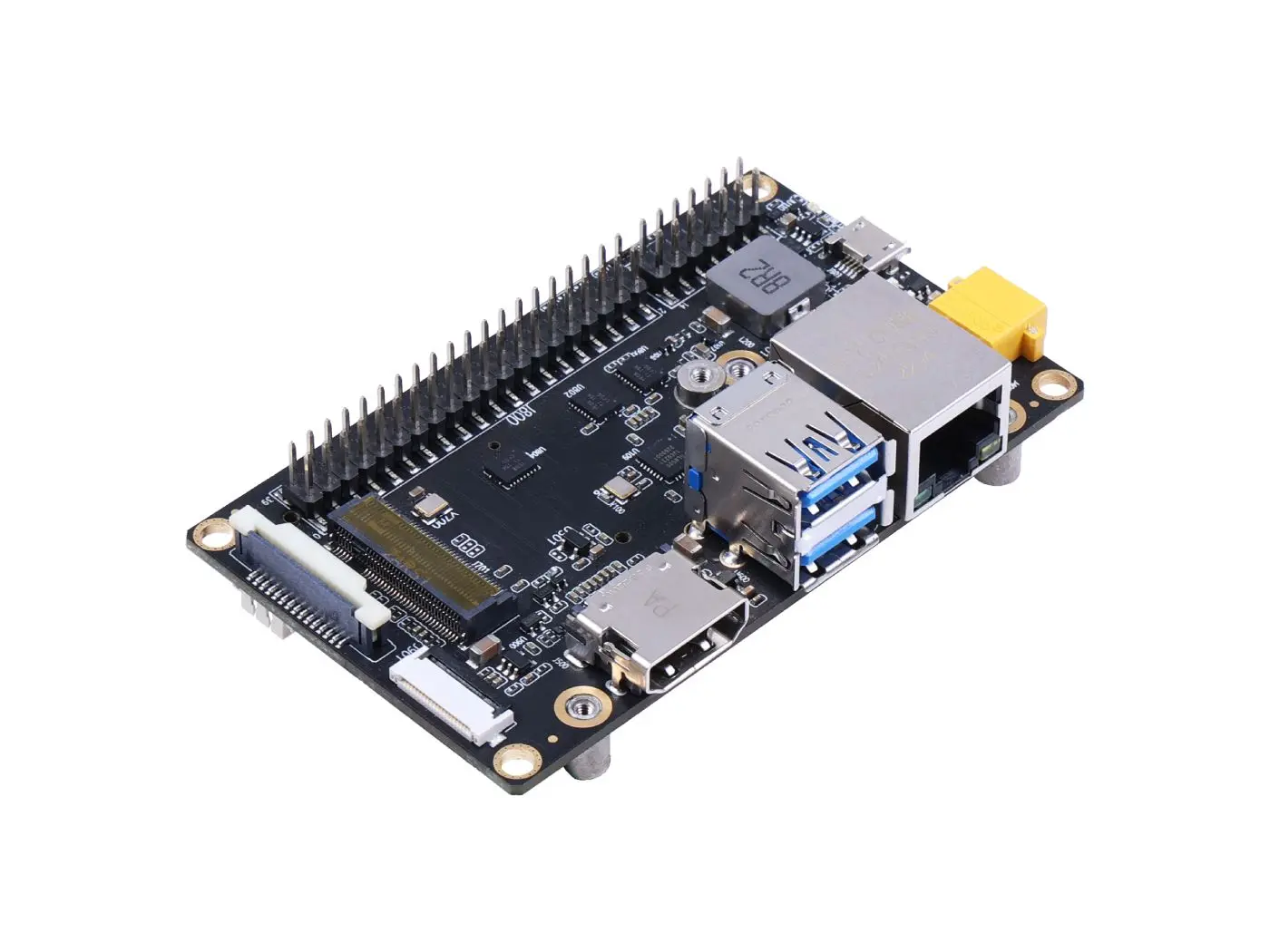

Доска-переноска A603 Jetson Orin ™ NX/Nano — 4 USB, 1x GbE, M.2 Key M, M.2 Key E, 1 x CSI, 9–20 В постоянного тока
