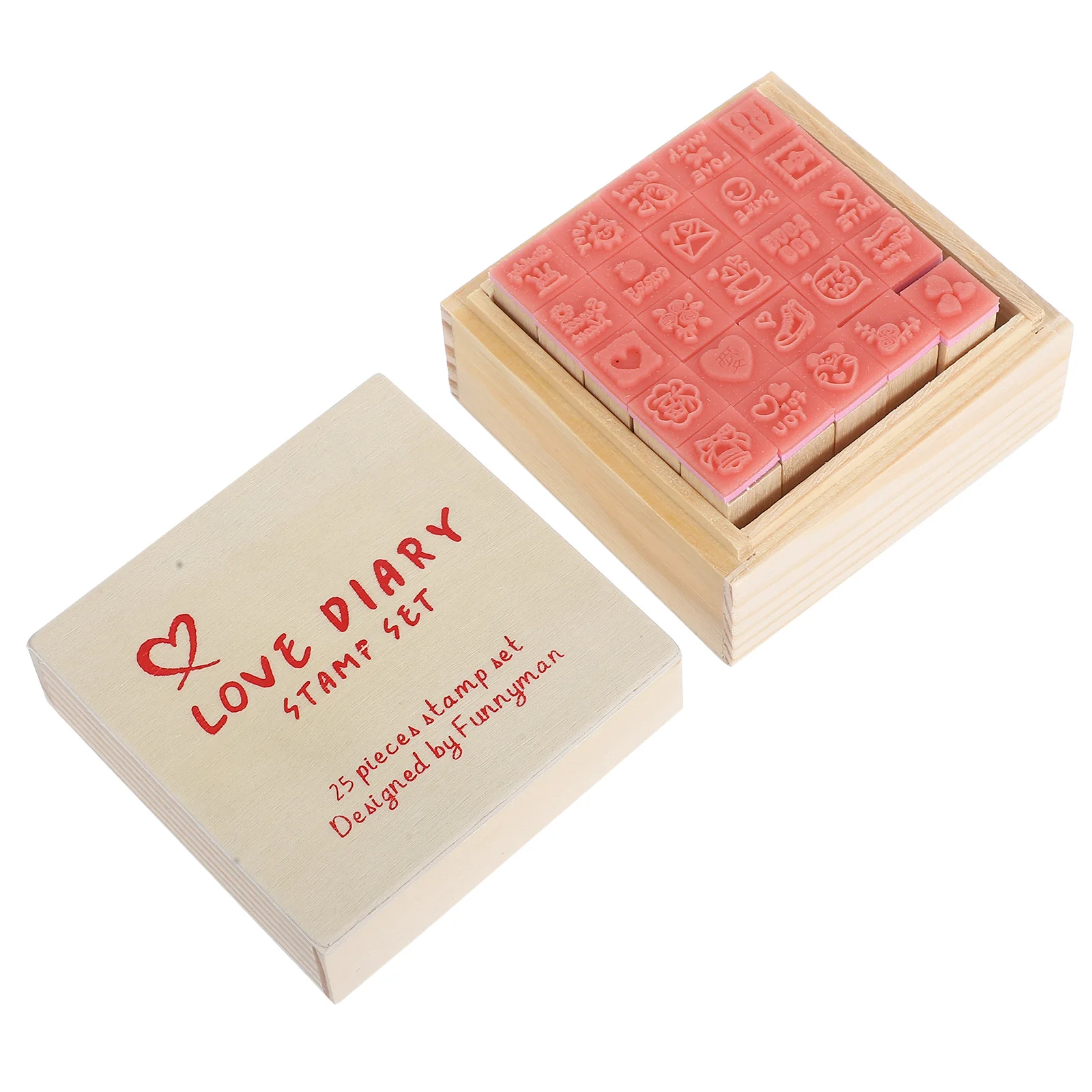 

Stamp Mini Hand Seal Miss Photo Album Scrapbook Wooden Scrapbooking Stamps