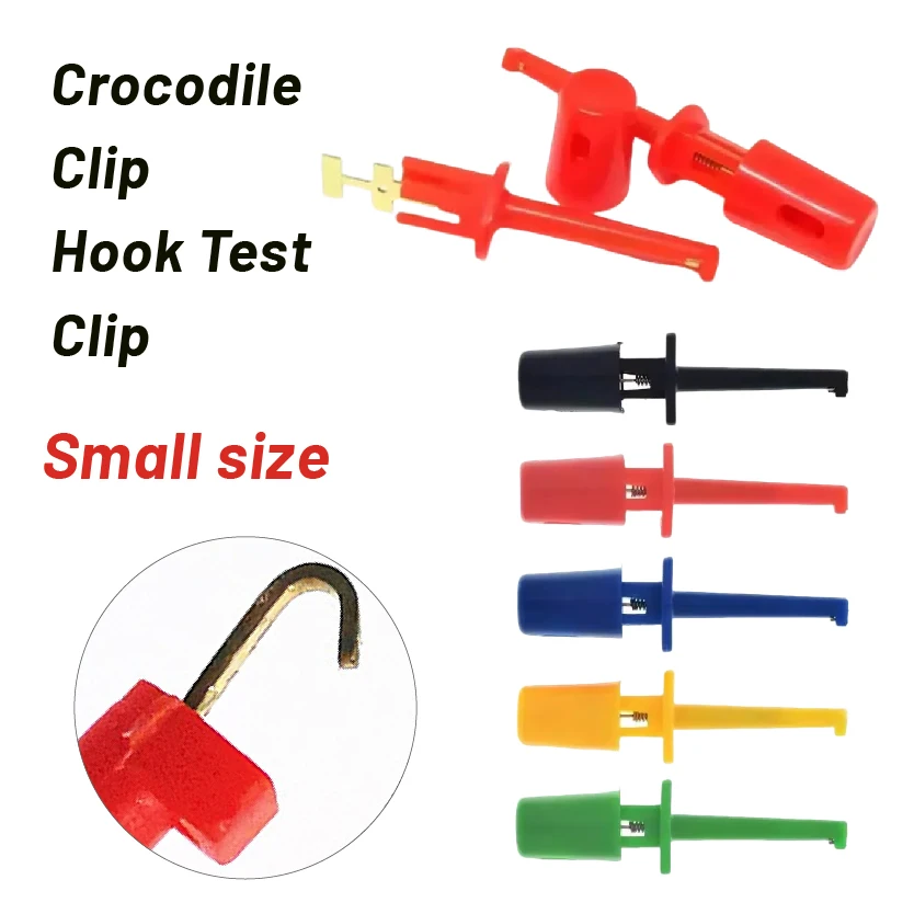 

42MM Round Crocodile Clip Hook Test Clip Mini Single Test Probe Small Size