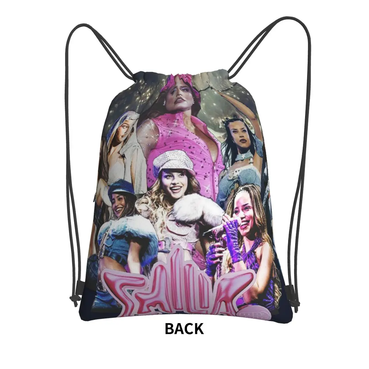 Singer Emilia Mernes Cover Emilia Mp3 Backpacks Portable Drawstring Bags Sports Bag Book Bags for Travel School