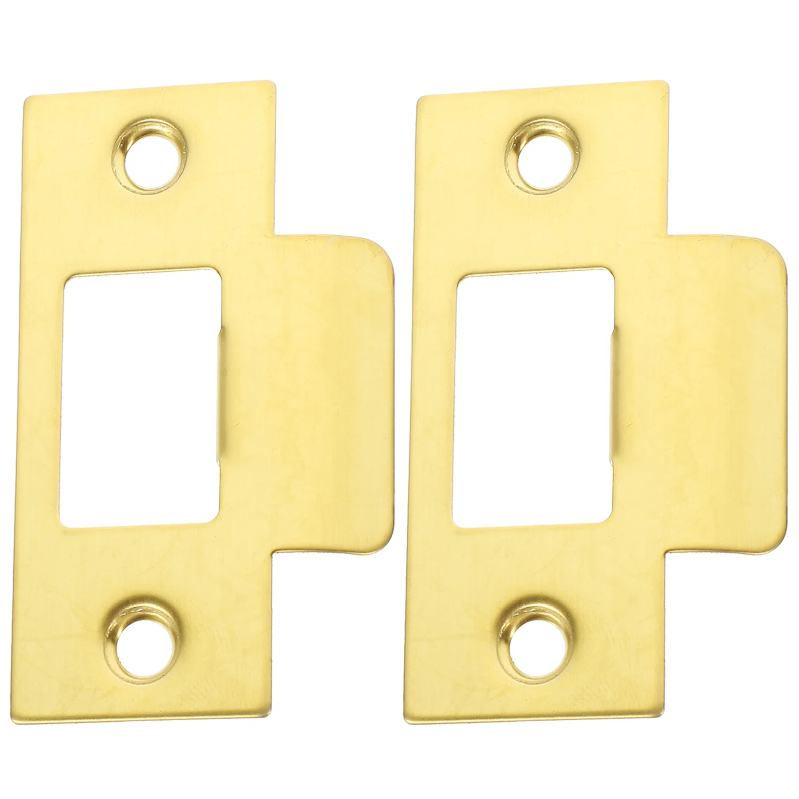 2pcs Door Strike Plate Replacement with Reinforcement Kit for Bathroom Home Deadbolt Cover Standard Guide Lock Accessory