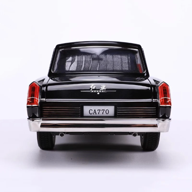 Yugu 1:18 Hongqi CA770 كونسيرج سيارة ثلاثة صف سيدان مفتوح بالكامل سبيكة محاكاة نموذج سيارة مجموعة