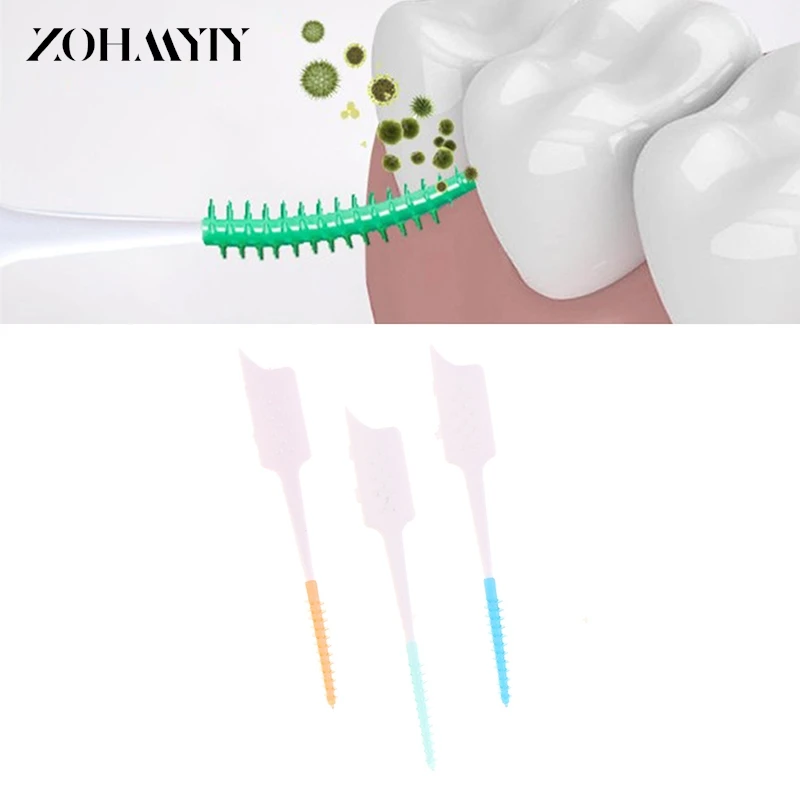 20/40 pz tra i denti igiene orale stuzzicadenti spazzolino interdentale pulizia strumento dentale filo interdentale ortodontico strumento di igiene dentale orale