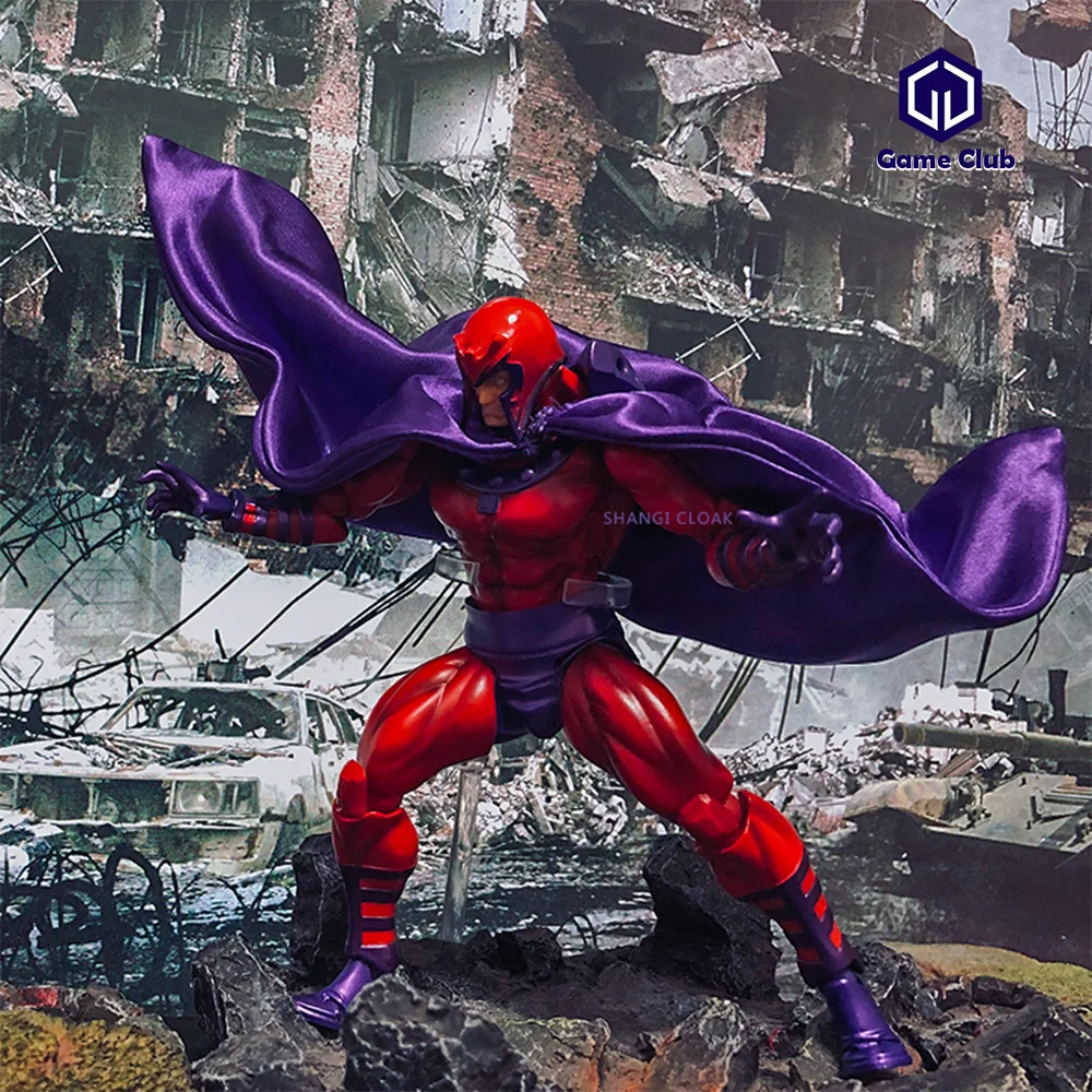 Capa personalizada a escala 1/12 para hombre, supervillano de Marvel, capa de Magneto Max eisensem, modelo de accesorios para figuras de acción de 6 pulgadas