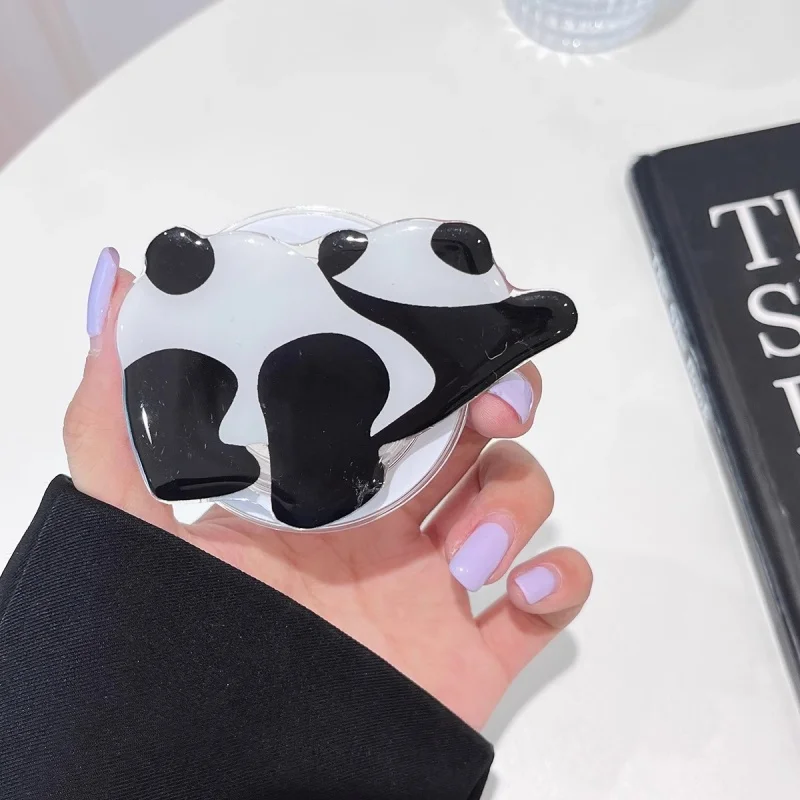 Soporte magnético de Panda bonito de dibujos animados coreanos, soporte Griptok para teléfono para iPhone 16, funda de carga inalámbrica Magsafe