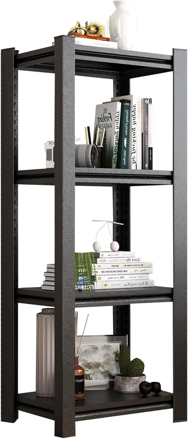 

Bookshelf 4 Tier Living Room Bookshelf Bookshelves Adjustable Metal Shelving Unit Book Shelf Organizer Book Shelves For