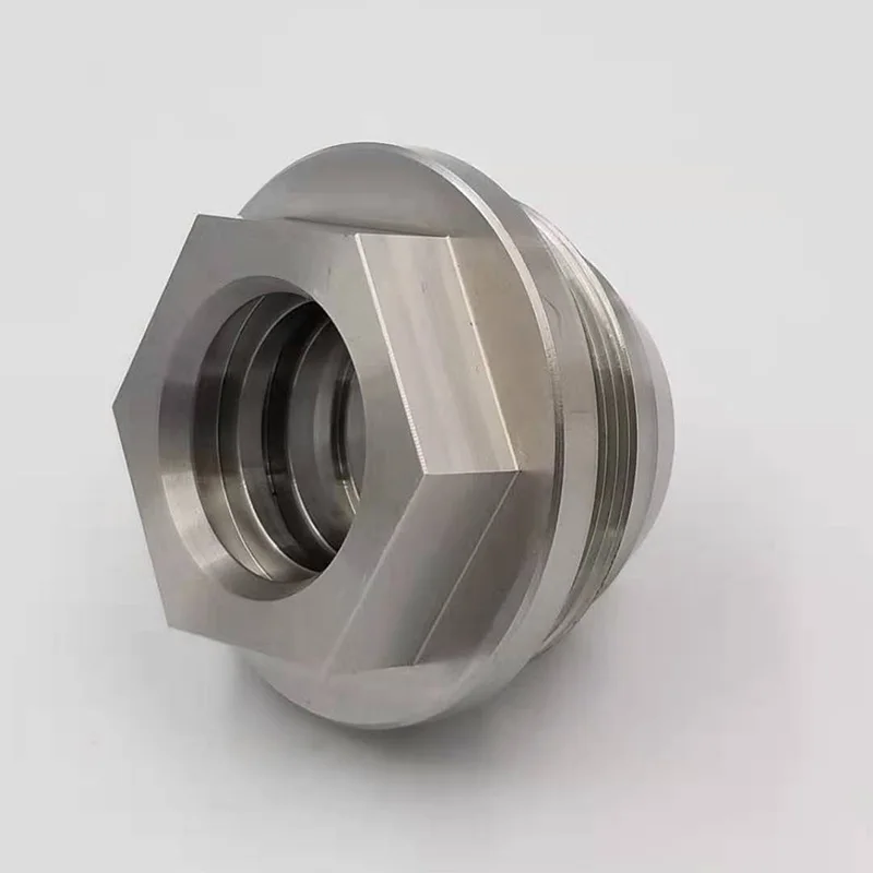 Custom CNC Aluminum Parts Processing Hydraulic Nuts Metal Fittings Hardware Mechanical Part Customized Aluminum Components