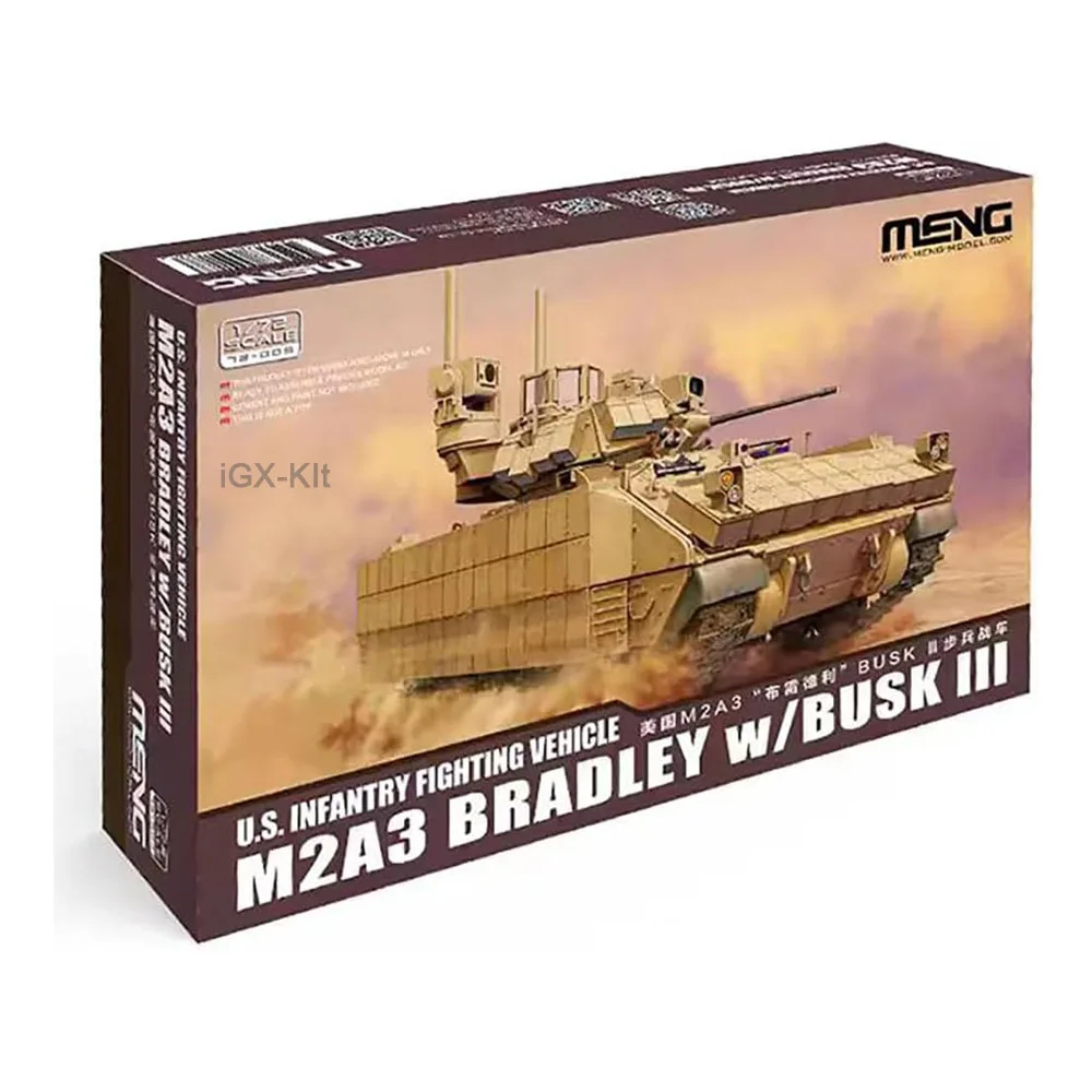 

MENG 72-005 масштаб 1/72 США IFV пехотный боевой автомобиль M2A3 Bradley с Brusk III хобби ремесленная игрушка пластиковая сборная модель комплект