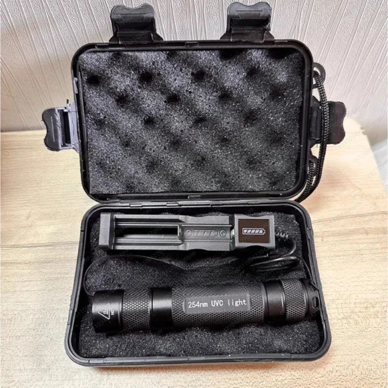 Applicable to High Power Shortwave 254nm UVC LED Flashlight SW UV Torch Lamp Fluorescent Minerals Phosphor Detection
