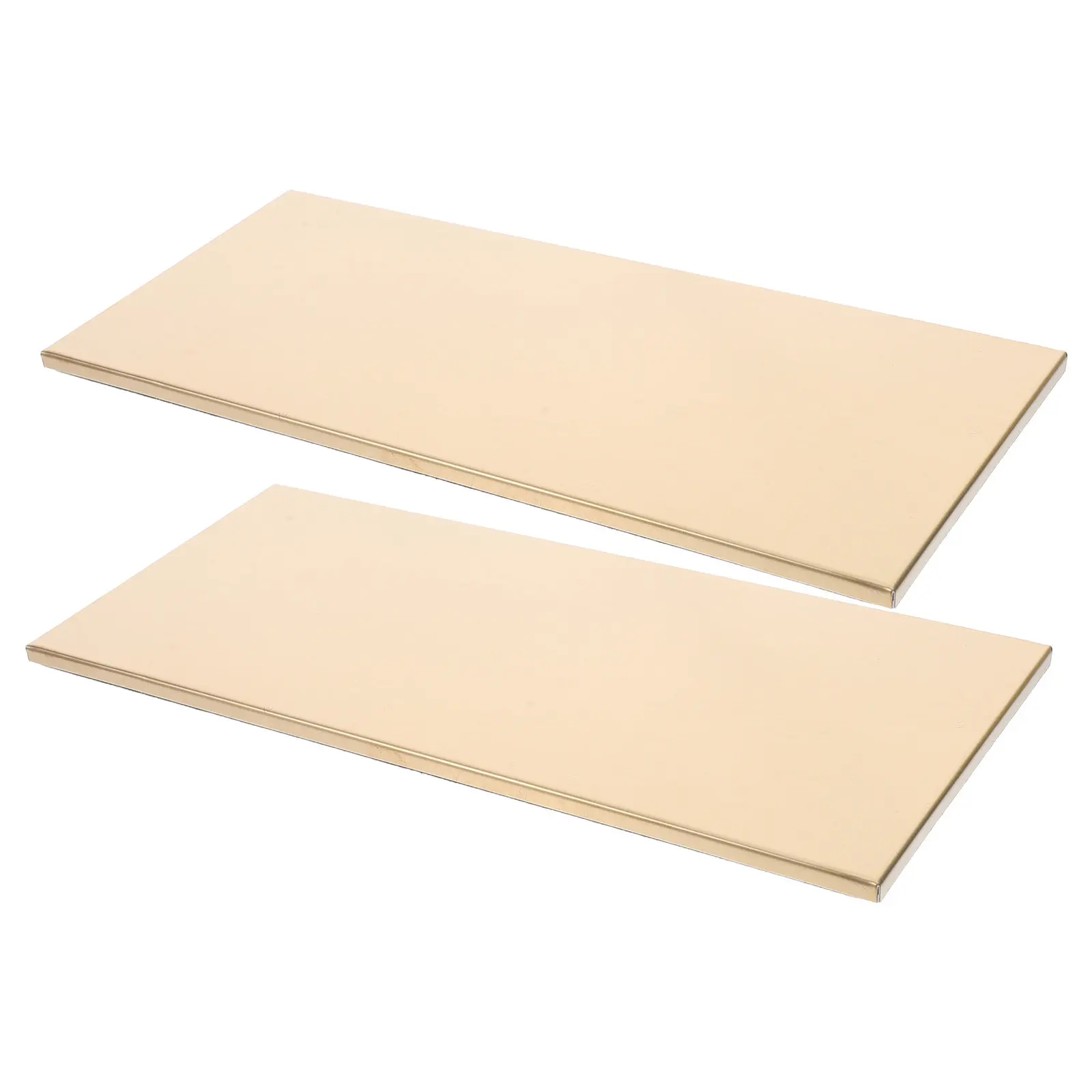 2-個の金属製空白ドアサインプレートつや消しステンレス鋼粘着剤付き-25x11cm-オフィスアパート病院ホテル彫刻プレート