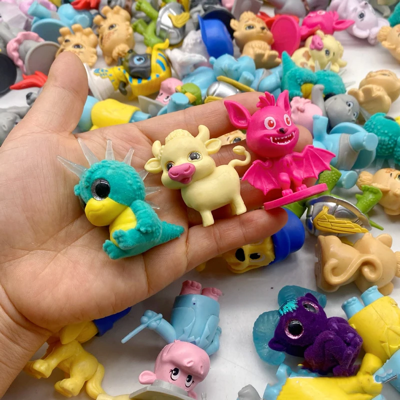 3-100Pcs New Surprise Pop Cartoon Anime Figure Animal Pet Dinosaur Cow Dog Hippo Model Limited Collection Toy Gift For Kid Child