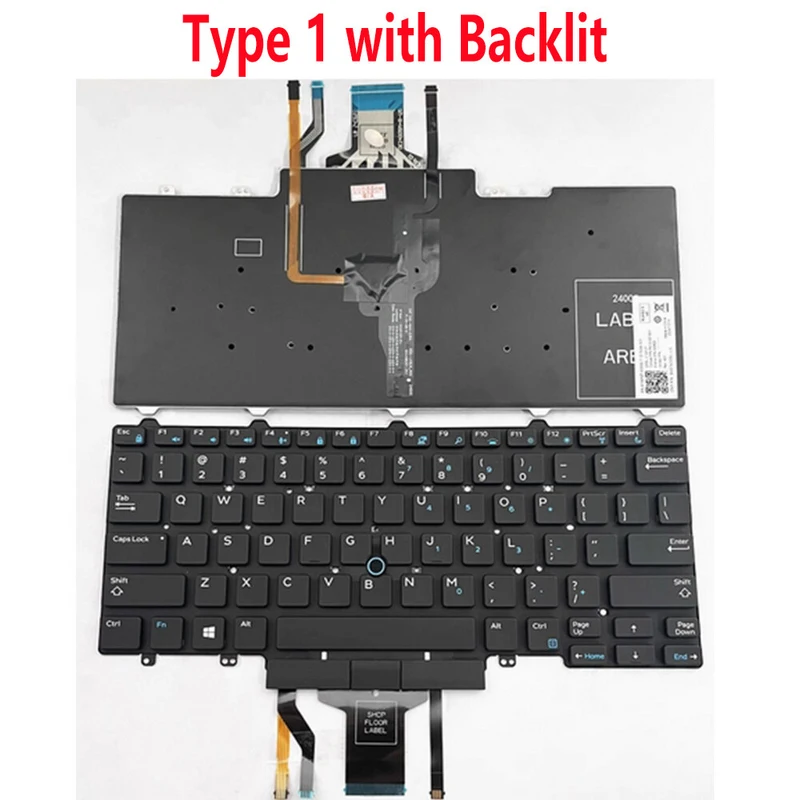 S  For DELL Latitude E5450 E5470 E7450 E7470 Laptop Keyboard Replacement