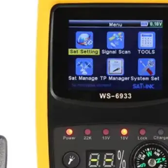 WS6933 DVB-S2 Digital For Satellite Finder Meter 2.1 Inch LCD Signal Strength Quality BER Tester For FTA Band Installation Tool