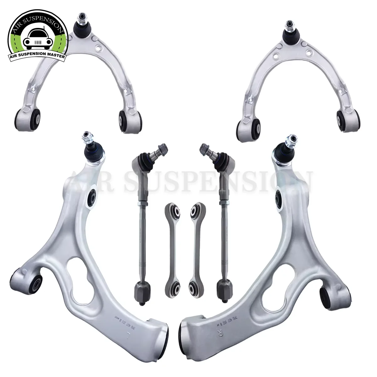 

Комплект из 8 деталей: передние верхние и нижние рычаги подвески, стойки стабилизатора для Porsche Cayenne 958, Volkswagen Touareg 2010-2018