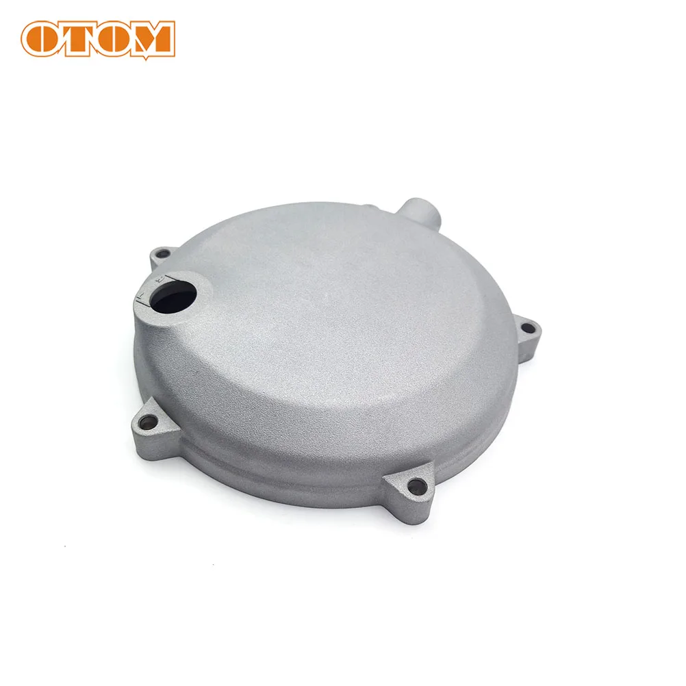 OTOM Motorcycle Accessories Clutch Cover Round Protector Guard Engine Part 450 Thick Case For ZONGSHEN NC250 NC450 RX3 KAYO Moto