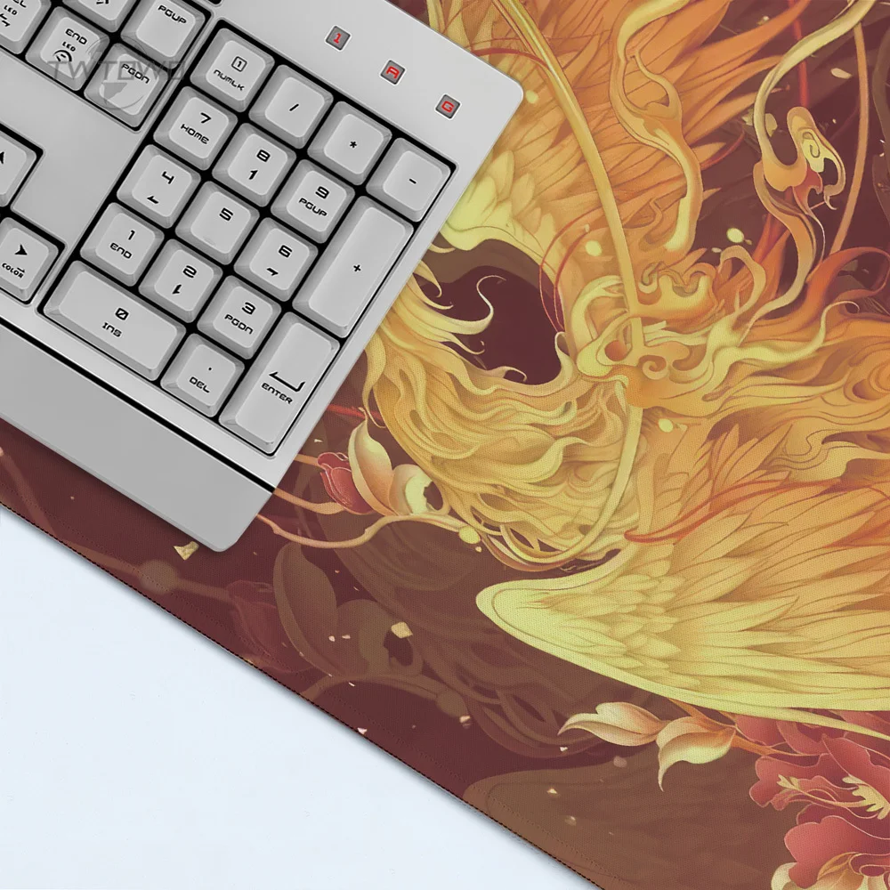 Mouse Pad Gamer Phoenix XL Computer Large Custom HD Mousepad XXL Desk Mats Office Natural Rubber Laptop Desktop Mouse Pad