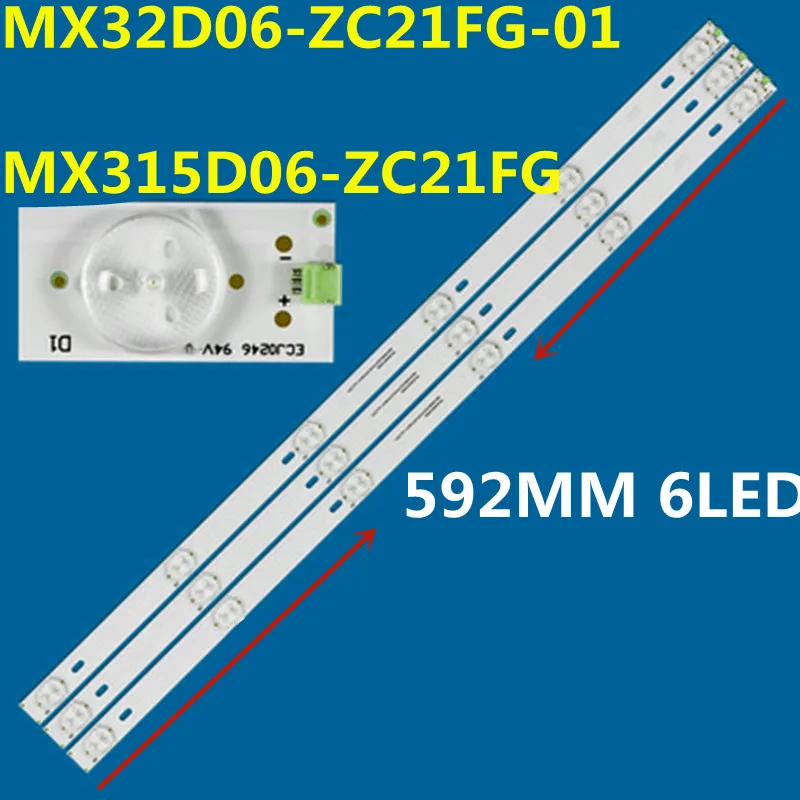 

30PCS 592MM LED Strip For 32N06-L-EPX1F1 HD-32W5420 CF-32FA9 MX32D06 MX315D06-ZC21FG-01 02 303MX315034 303MX315036 LSC320AN02