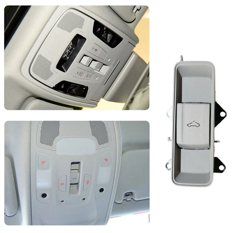

2X Gray Panoramic Sunroof Switch Button 4G0959613 For S6 S7 RS7 A6 C7 A7 2012-2018 Overhead Sunroof Control Button