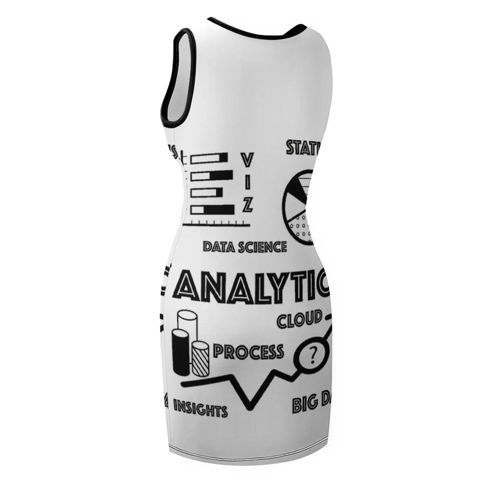 데이터 분석 멋진 티셔츠 민소매 원피스 의류 여성용 2025 여름 공식 행사용 드레스