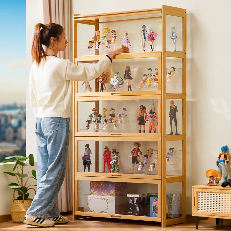 Figure Lego Display Cabinet Model Toy Storage Cabinet Acrylic Transparent Dust-proof Building Block Shelf Household Display
