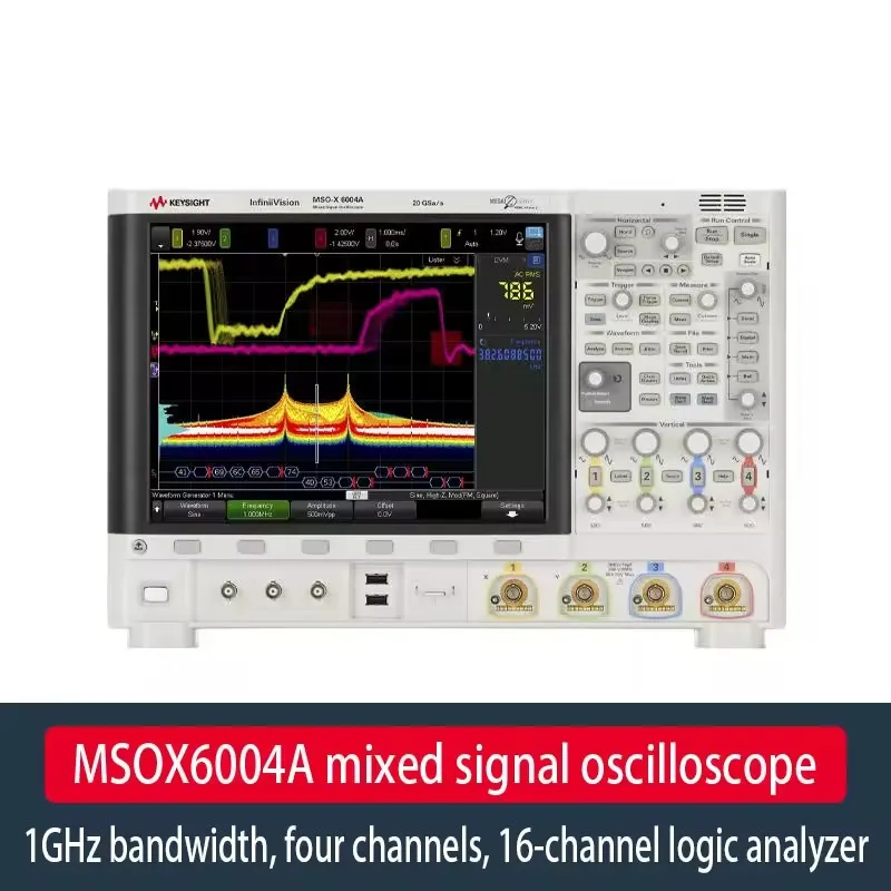 Keysight Bandwidth of 1 GHz, 4 analog channels 16 digital channels MSOX6004A mixed-signal oscilloscope