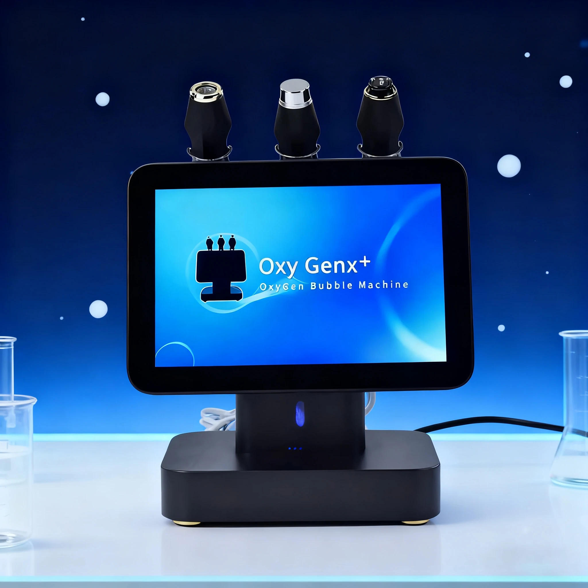 آلة فقاعات الأكسجين CO2 المبتكرة 3 في 1 لعام 2025: معالجة جراب الأكسجين اللامعة والتخلص من السموم والترطيب
