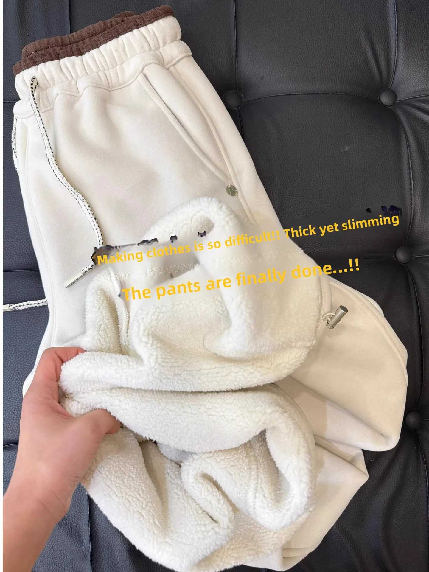 

Толстый, теплый, не громоздкий! Премиальные мягкие бежевые женские брюки с флисовой подкладкой для осени и зимы, облегающие, повседневные, с высокой талией