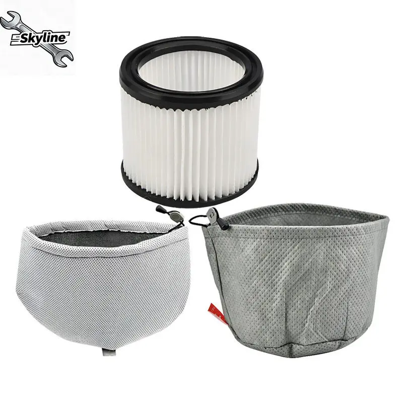 Equipo con accesorios para aspiradora D-809, bolsa de tela para basura, bolsa para polvo, salida de aire, elemento filtrante Hypa, esponja absorbente