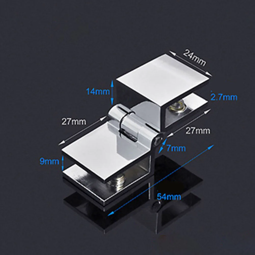 

Сверхмощная 90-градусная петля для стеклянной душевой двери для безрамных дверей, прецизионная литая медь, автоматическое закрытие для стекла от 5/16 до 1/2