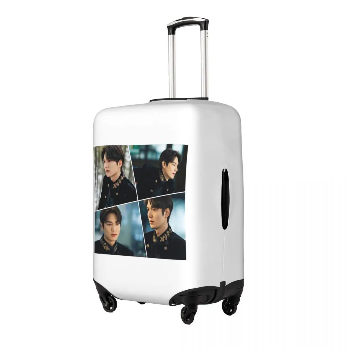 

Lee Min Ho The King Handsome Collage Suitcase Cover Protection Elastic Travel Luggage Protector Covers for 18-32 Inch