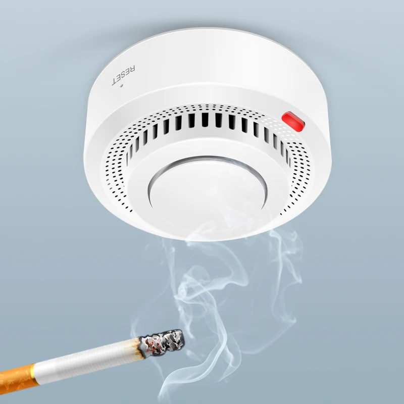 Tuya สมาร์ท WIFI Zigbee Smoke Alarm Sensor สำหรับเครื่องตรวจจับความปลอดภัยภายในบ้าน