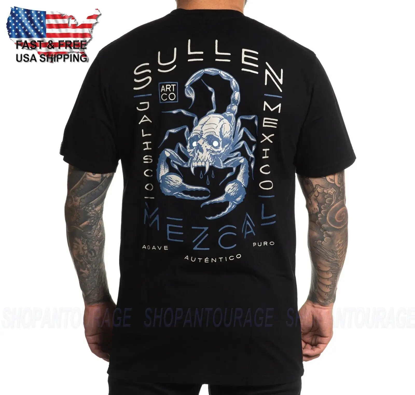 Sullen Art Collective Jalisco Premium Fit SCM5615 New Short Sleeve Men`s T-shirt