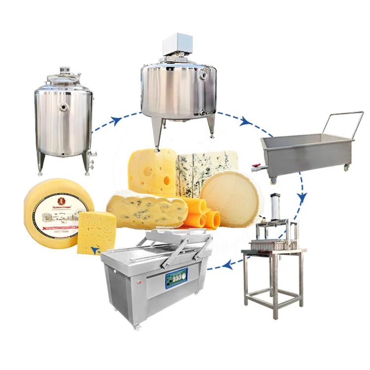 High Quality Feta Cheese Make Machine Cheese Press Machine Small Scale Cheddar Cheese Production Line view 6